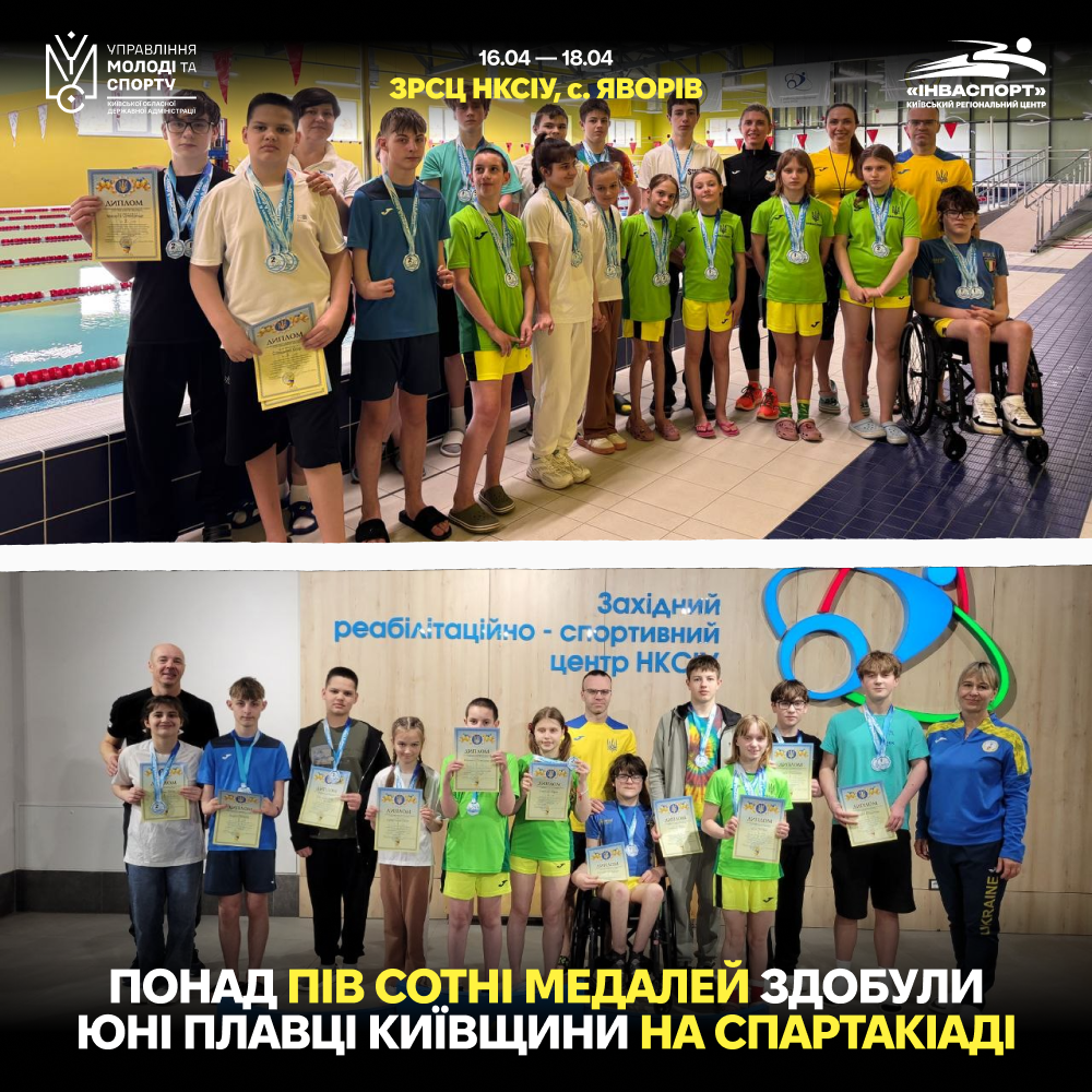 Київщина — серед лідерів Спартакіади: 52 медалі та виконані нормативи