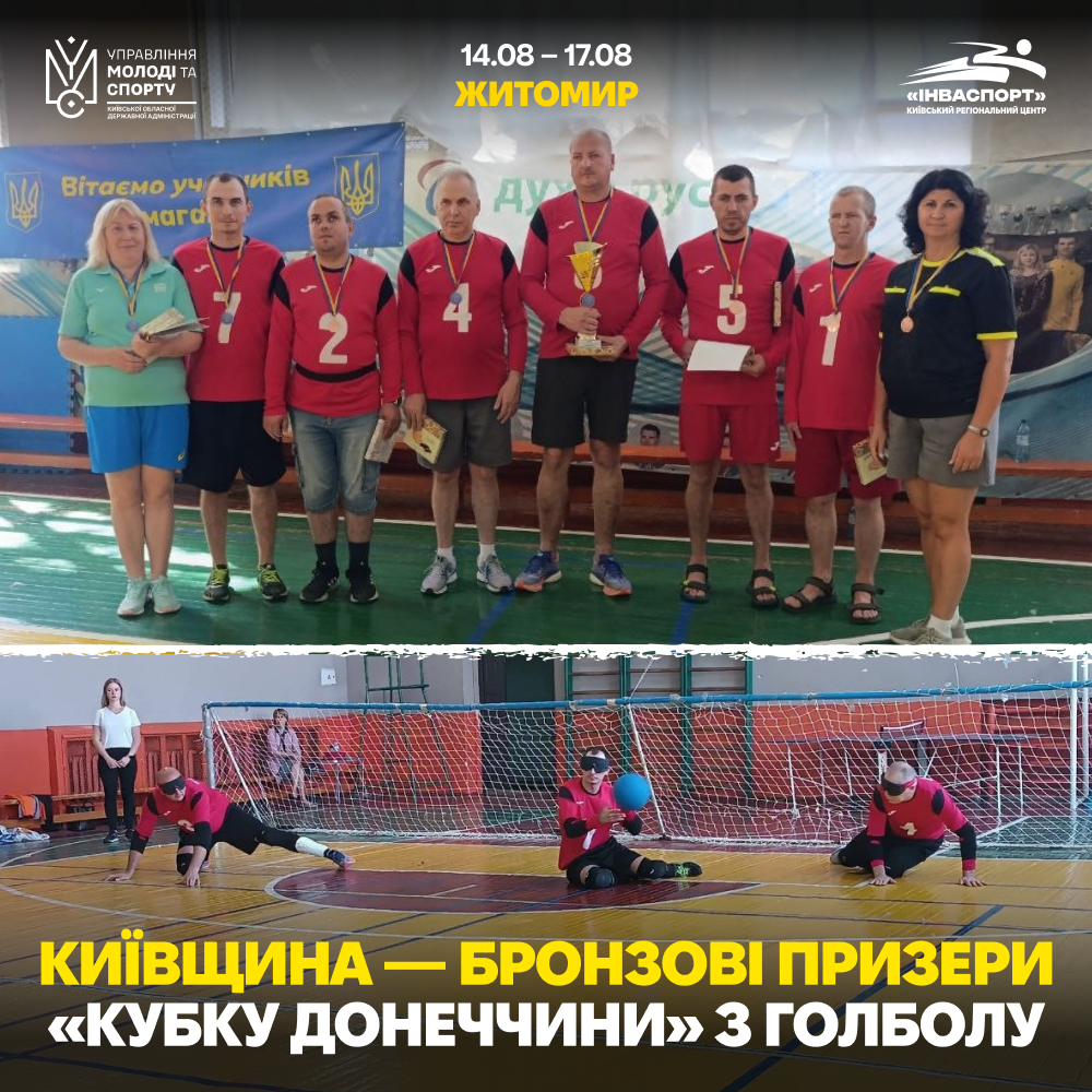 Київщина — бронзовий призер «Кубку Донеччини» з голболу